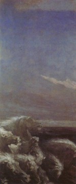  caballos Pintura - Los caballos de Neptuno, el simbolista George Frederic Watts